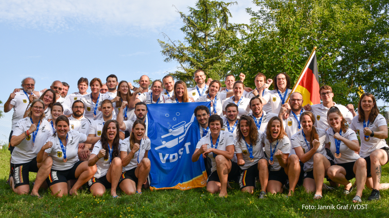 Mannschaftsbild der deutschen Nationalmannschaften bei der Weltmeisterschaft 2023 in Montreal - Foto: Jannik Graf